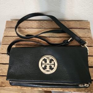 Black Leather Crossbody Bag